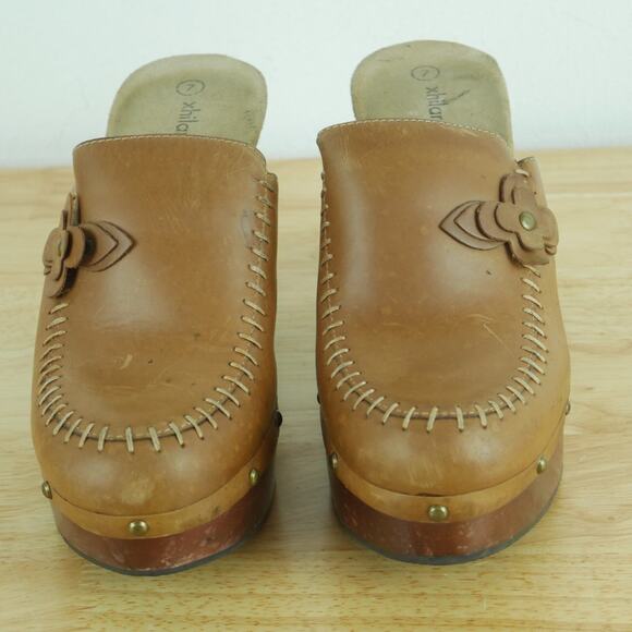 Vintage Size 7 Y2K Clogs Chunky Heel Platform Mules Boho Xhilaration Chunky Stud - Picture 3 of 11